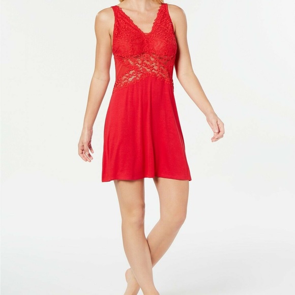 INC International Concepts Other - INC Lace Nightwear Short Gown Red